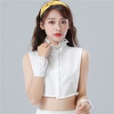 Ruffled Decorative Shawl Korean Style Spring and Autumn Women's Age-reducing Commuting Fake Collar Lace Fake Collar