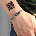 ins Sweep Code Surprise Confession QR Code Tattoo Sticker Creative Fresh Girl Cartoon Tattoo Sticker Customization