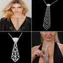 Factory recommended rhinestone tie wedding dress accessories trendy arrow-shaped men's and women's fashion tie