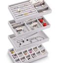 Jewelry Combination Display Storage Box Ring Earrings Earrings Necklace Finishing Makeup Storage Display Stand