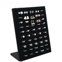 Black velvet jewelry ring display rack 50 ring holder jewelry jewelry rack vertical display card display board props