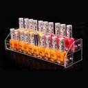 Multi-layer acrylic cosmetic display rack acrylic plexiglass supermarket makeup nail polish display rack batch