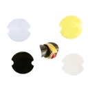 4cm圆形塑料戒指片展示卡位片首饰架饰品道具透明色黑色黄色磨砂