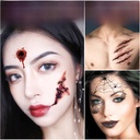 Face wound scar tattoo stickers funny horror waterproof realistic factory spot Halloween tattoo stickers