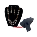 Necklace earrings display board paper jewelry display props 082 Black