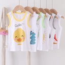 Boys' Cotton Vest for Summer Thin Class A Baby Girls' Baby Sling Underwear Sleeveless Vest