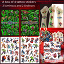 Gift Box Avengers Tattoo 4 Cartoon Tattoo Sticker Water Transfer Disposable Tattoo Birthday Party