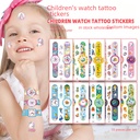 Spot children's cartoon watch tattoo stickers for boys and girls cute unicorn animal dinosaur temporary stickers