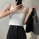 Internet celebrity one-piece fixed cup sling pure cotton Anting backless can be worn outside vest comfortable breathable base wrapped chest