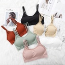 Sports Bra Women's Underwear Without Steel Rings Women's Camisole Small Vest Anti-running Light Tube Top-up Gathering Paramilli Girl's Beautiful Back
