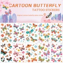 Original Butterfly Children tattoo stickers Lasting Cute Cartoon Colored Butterfly tattoo stickers