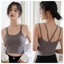 Women's All-match No-wear Bra Camisole Vest with Chest Pad