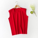 Cotton Middle-aged and Elderly Women's Vest This Year Red Sleeveless Mother's Undershirt Wide Shoulder Vest Loose Large Size