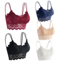 Lace Sexy Strapless Top Sling Anti-running Light Wrap Vest Sunflower Large Size Beautiful Back Bra Women's