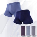 Men's underwear wide waist spandex head RC cotton cotton breathable mid-waist solid color boxer shorts for e-commerce