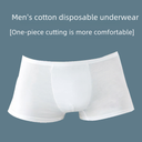 Disposable cotton underwear men's boxer underwear one-piece seamless underwear men's briefs disposable shorts