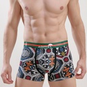 2024 new men's cotton printed boxer underwear Chinese style breathable four-corner trendy men's underwear a generation of hair