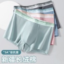men's underwear cotton antibacterial plus size boxers mid-waist comfortable cotton boys' boxer shorts head