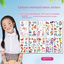 Strict selection spot mermaid tattoo stickers waterproof sweat-proof children's cartoon stickers dream princess tattoo stickers