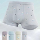 Spring and Summer Light Color Cotton Men's Boxer Briefs