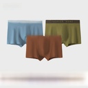 Solid color men's underwear cotton breathable antibacterial large size four-corner boys pants youth adult boxer underwear