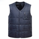 Middle-aged and elderly down vest dad wear autumn and winter men's down vest warm liner waistcoat factory