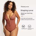 Lace Hollow-out Jumpsuit Sexy Body-shaping Underwear Women's Belly-lifting Hip-lifting Body-shaping Oversized Underwear