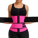 Sweat Belt Body Beauty Sports Belt Women's Zipper Belly Belt Neoprene Shaper