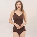 Europe and the United States Large Size Postpartum Hip-lifting Seamless Corset Sling Chest-lifting Abdominal Body-shaping Body-shaping One-piece Underwear