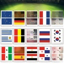 Waterproof Disposable World Cup tattoo Russian Football Fans Flag Face tattoo