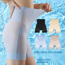 ultra-thin ice-feeling cooling belly pants seamless body-shaping hip pants women's waist-closing beauty