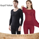 Couple Fall/Winter 37-degree Warm Suit Women's Ultra-thin Bottoming Super-elastic Slim-fit Autumn Clothes Women's Pants Factory