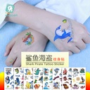 Source Enterprise FDA waterproof shark sticker Ocean Party children cartoon animal tattoo sticker tattoo