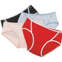 Large Size Weijia Underwear Modal Mid-Waist Full Hip Yoga Sports Triangle Red Women's Underwear