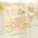 Summer Thin Ice Silk Underwear Women's Traceless Bow Pure Cotton Underwear Women's Mid-Waist Breathable Girls' Briefs