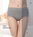 Solid color waist underwear large size simple cotton underwear ladies cotton comfortable briefs manufacturers