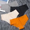 Ice silk seamless women's underwear cotton crotch high-end Japanese girl