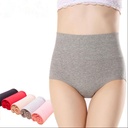 Factory direct women's bottoms 95 cotton underwear women's cotton fabric briefs high waist solid color