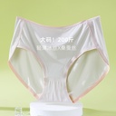 Large size underwear Women's Ice Silk quick-drying fat mm200 kg High Waist Seamless High fork sports ladies underwear silk antibacterial