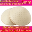 Lock Edge Overlay Round Breathable Perforated Sponge Chest Pad Insert Yoga Clothing Tube Top Wrap Chest Sponge Insert Pad