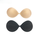 Spot strap tube top wedding dress small breast support gathered invisible bra breast patch front buckle bionic Palm silicone breast patch