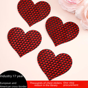 Full OF Love Valentine's Day breast beauty stickers heart-shaped disposable breast beauty stickers cover point Love cloth breast stickers self-adhesive