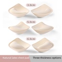 3-6cm Split Water Drop Chest Mat Latex Underwear Women's Bra Thickened Pad Yoga Clothing Beauty Back Wrap Chest Mat