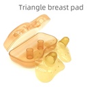 Triangular Semi-circular Silicone Nipple Protective Cover Nano-color Transparent Soft Breast Protective Cover Pair with Box for Maternal Use