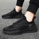 Sports men's shoes spring fly woven breathable running casual shoes deodorant mesh shoes Joker tide shoes