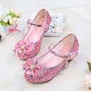 Girls High Heels Princess Shoes Spring and Autumn Children's Shoes Children's Shoes Girls Crystal Shoes