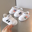 Baby Shoes Spring and Autumn Men's Baby Soft Sole Toddler Shoes Boys Sports Board Shoes Children's White Shoes for Women