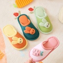cotton slippers home baby cotton shoes boys' warm shoes non-slip girls' rabbit plush slippers winter