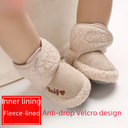 婴儿学步鞋0至1岁宝宝棉鞋软底魔术贴保暖加绒加厚冬季雪地靴防掉