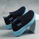 Children's shoes Spring and Autumn slip-on breathable mesh running shoes boys' shoes knitted boys' sneakers
